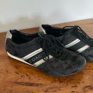 Coach Jayme Sneakers - Black & Silver